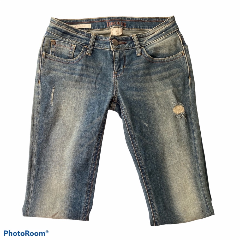 Decree Boot Cut Ripped Jean Size 3 - Picture 2 of 11